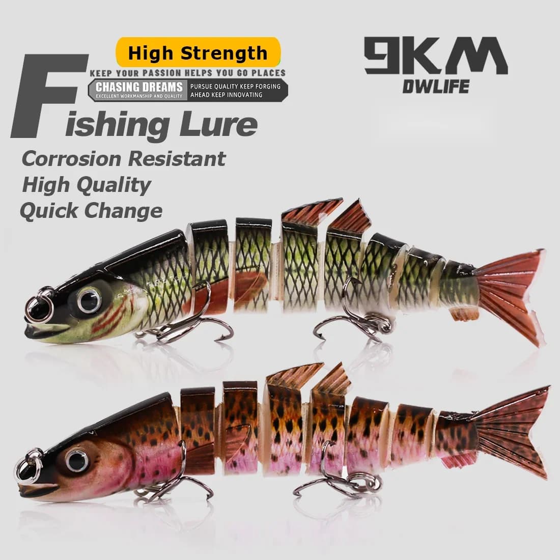 12,5cm Ledad Segmenterad Swimbait Lure
