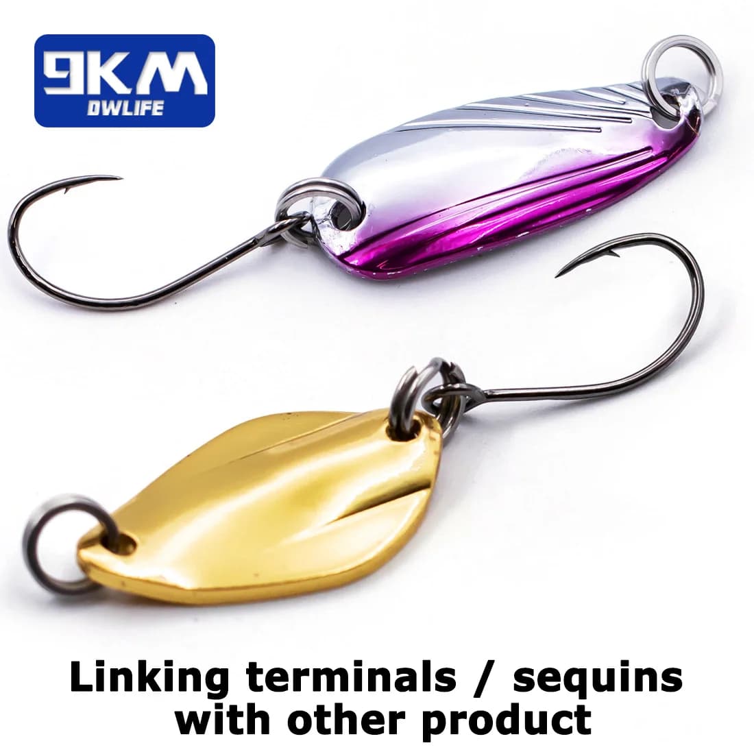 Enkrokar för skedar och blade baits, 50-200 st