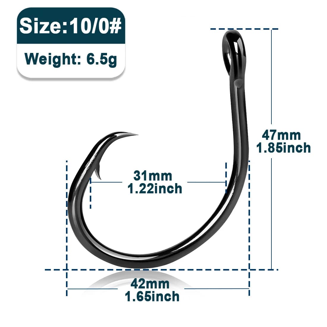 Cirkelkrokar 5X starka, 25-50 st