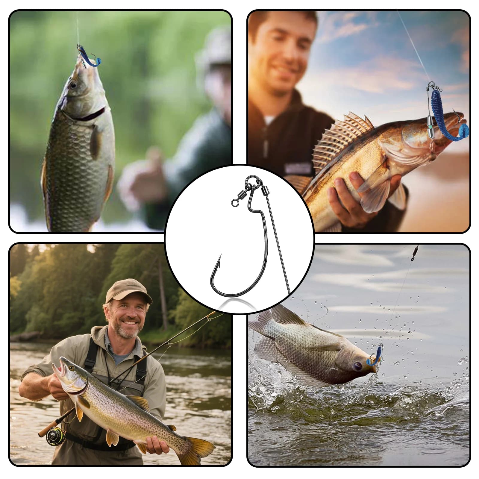 10 st weedless Tokyo Rig fiskekrokar