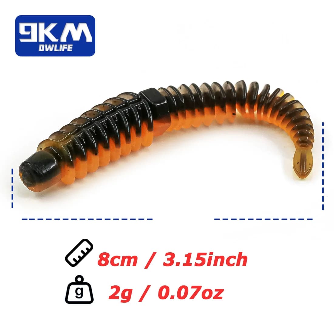 Mjuka plast-swimbaits för abborre och bass-jigging