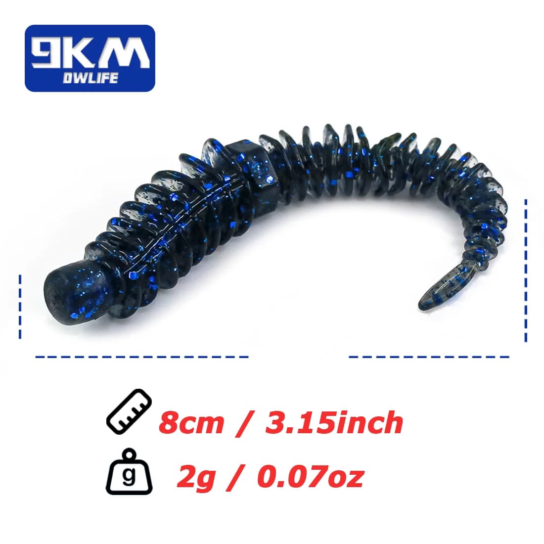 Mjuka plast-swimbaits för abborre och bass-jigging