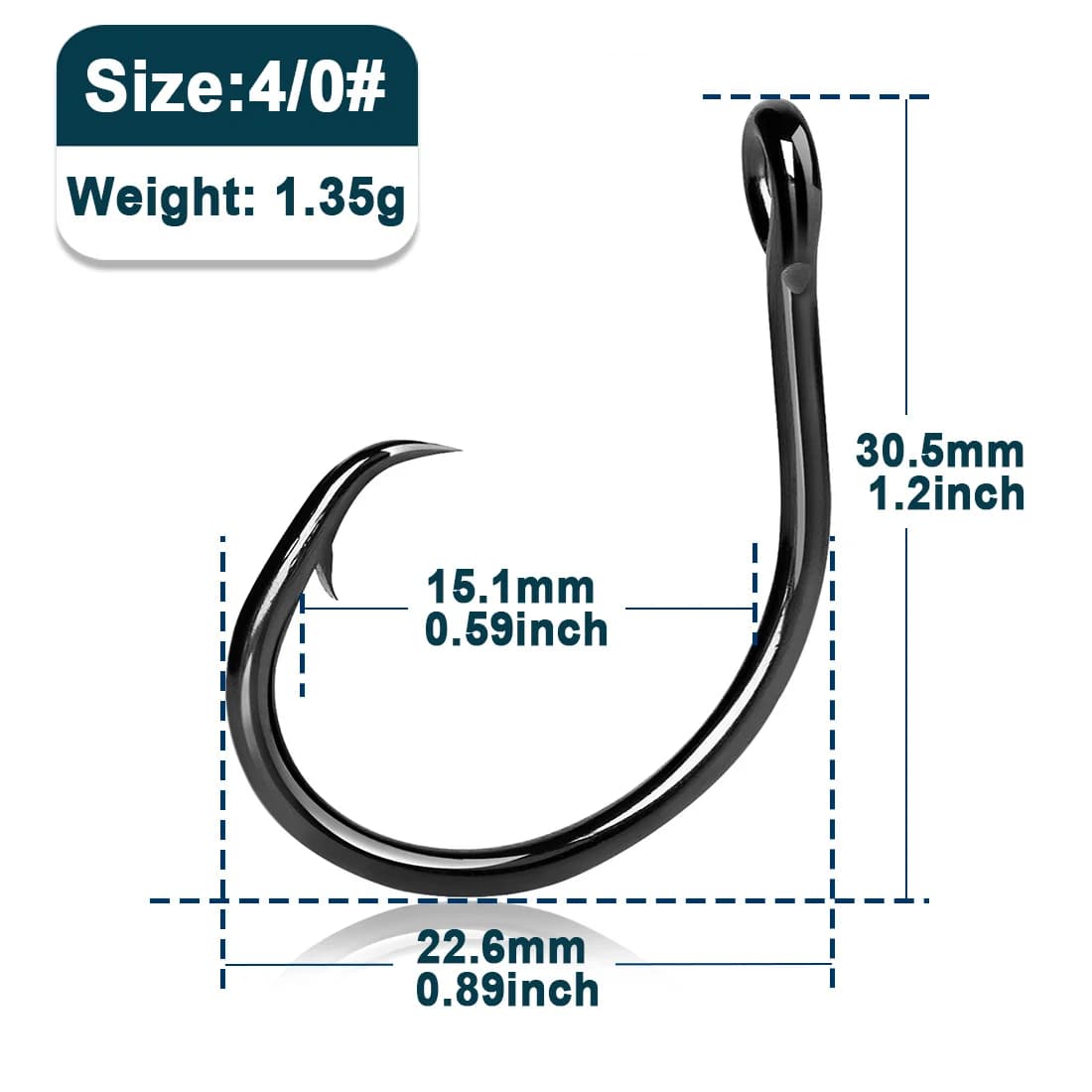 Cirkelkrokar 5X starka, 25-50 st